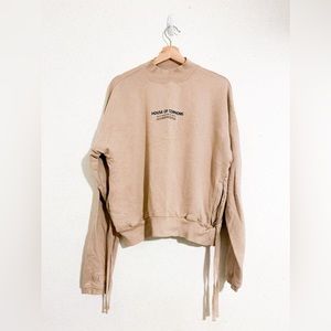 House Of Commons Men’s Logo Cropped Sweatshirt Size Medium British Streetwear